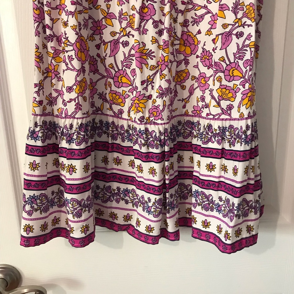 Old Navy pink and orange flower dress - Picture 3 of 7